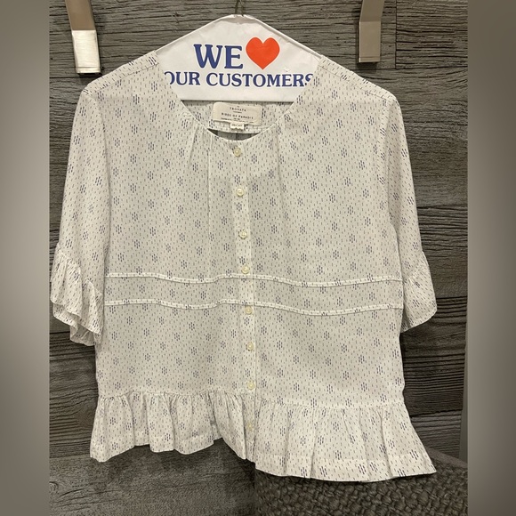 Trovata Birds of paradise size medium blouse gorgeous soft like new - Picture 1 of 2